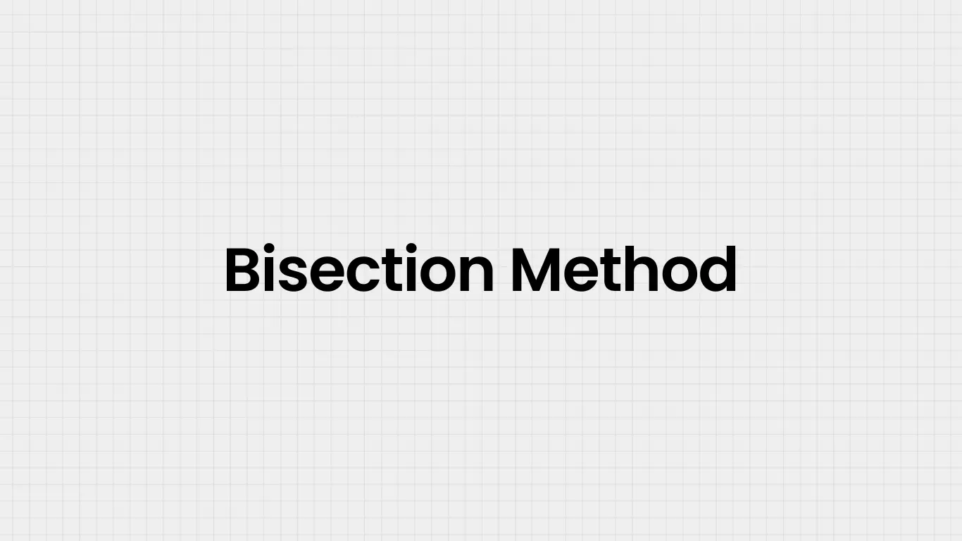 Bisection Method Image