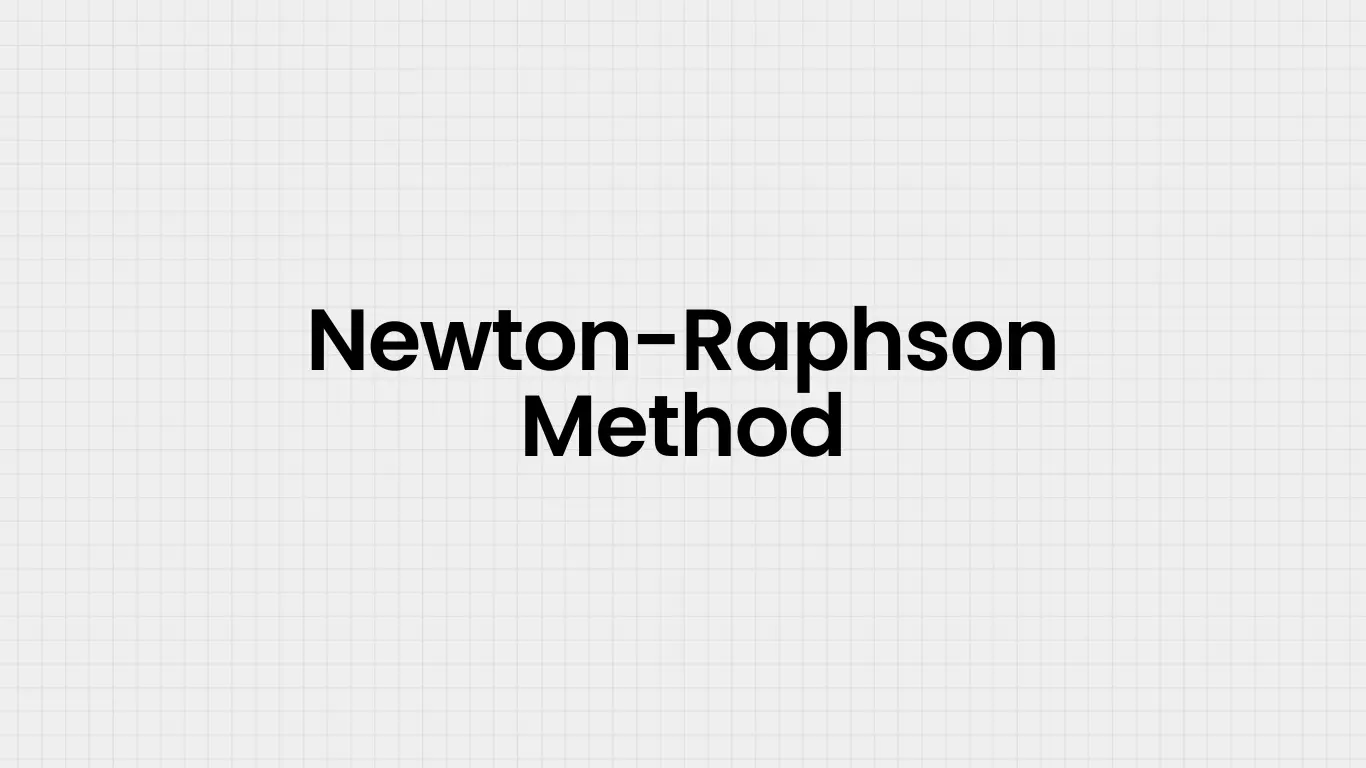 Newton-Raphson Method Image