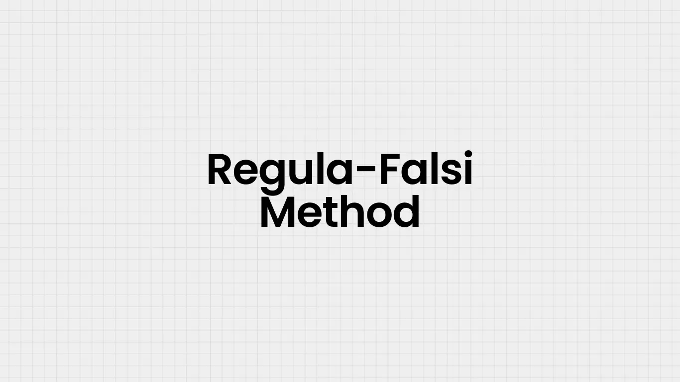 Regula-Falsi Method Image