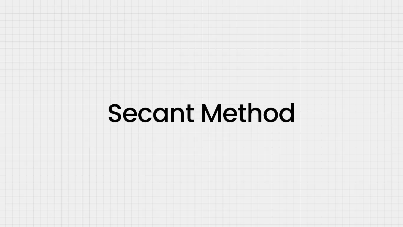 Secant Method Image